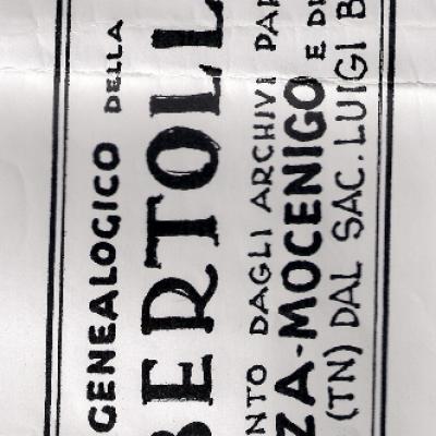 Alb.gen Fondazione Ampliato Da Bertolla Carlo Di Carpi Intestazione