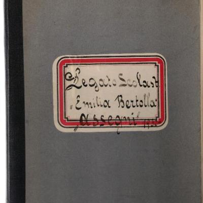 Libro Verbali Fondazione Borse St.1930