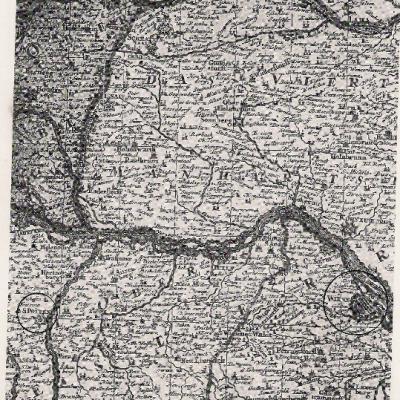 Bertolla Antbartorcel Sankt Poelten E Vienna In Austria 1720 Carta Geogrta Cura Comune Cles