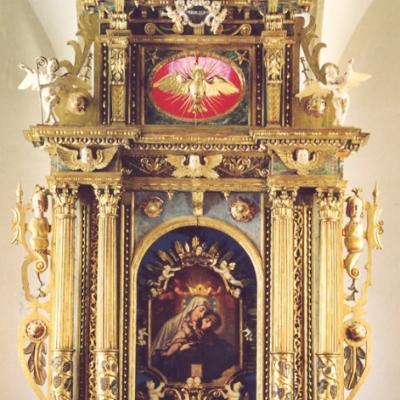 Ch Lanza Altare Icona Madonna Del Carmine
